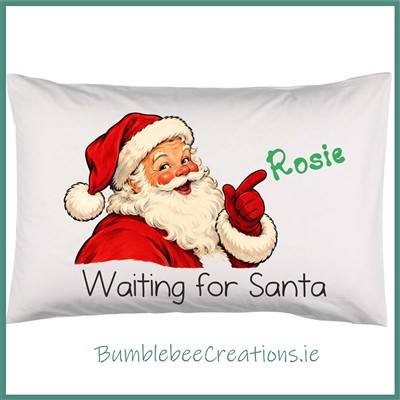 Waiting For Santa B Pillowcase